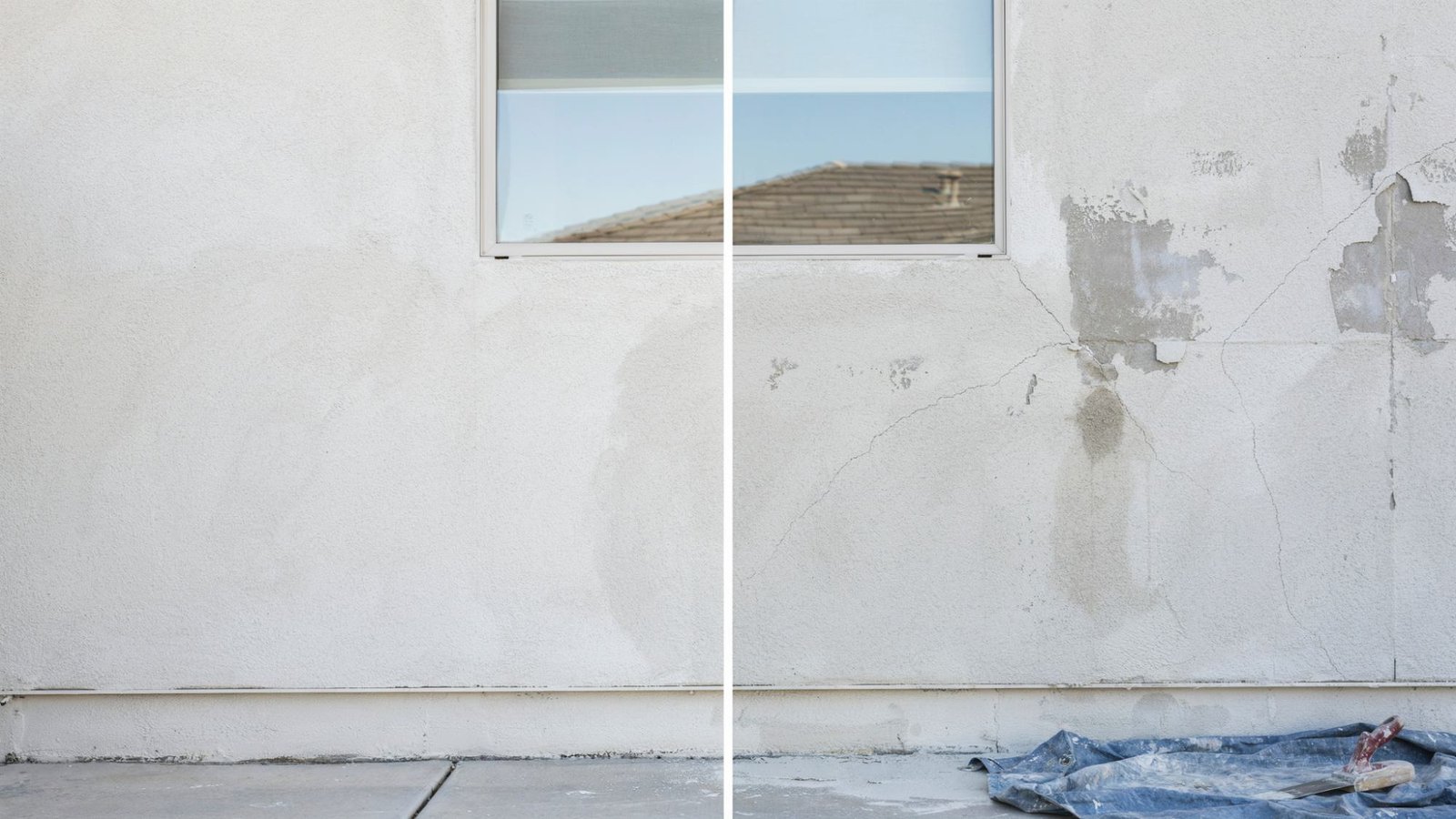 Comparison of the advantages and disadvantages of elastomeric paint on exterior walls.