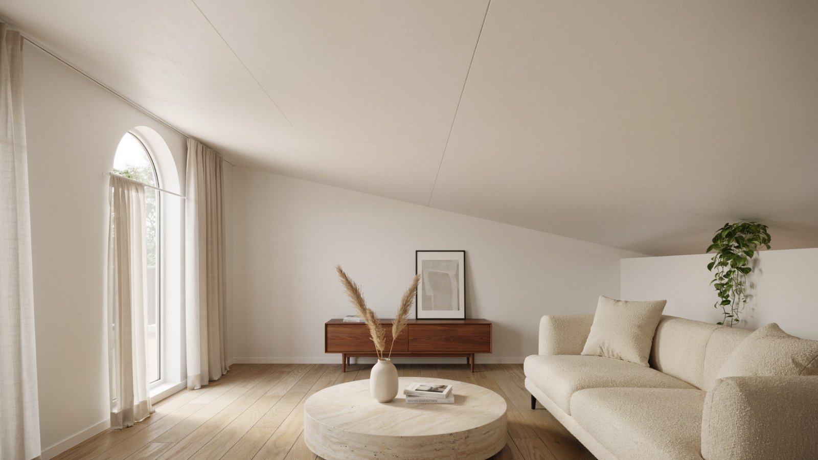 Sheetrock ceiling texture in a modern home.