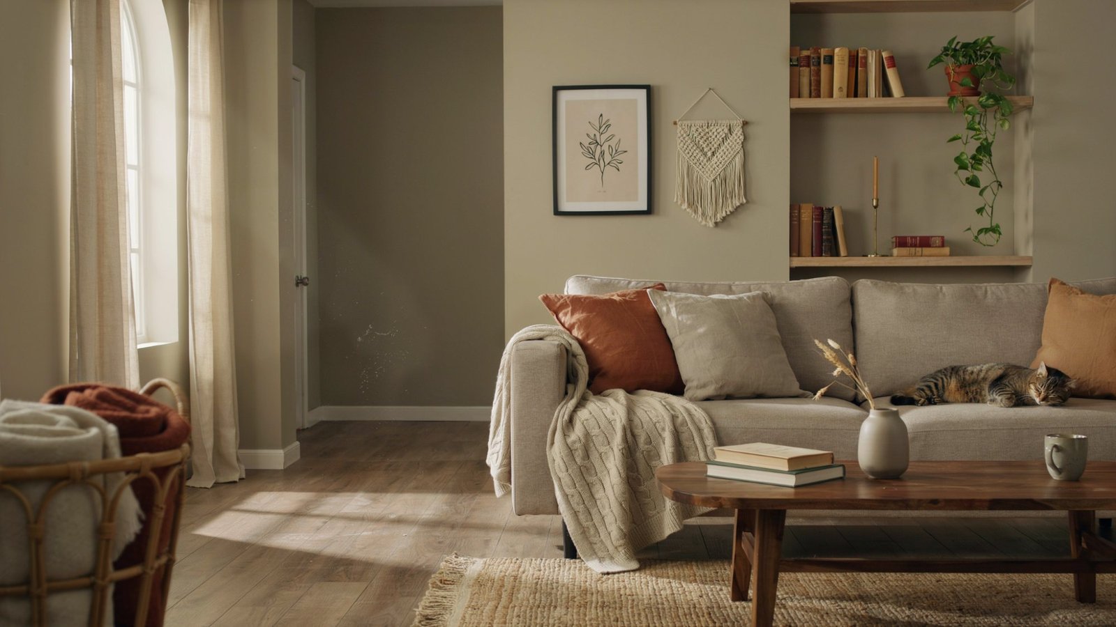 Cedar Key walls creating warmth with light wood floors.
